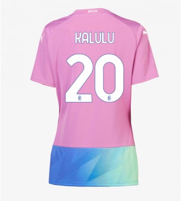 AC Milan Pierre Kalulu #20 Tredje Tröja Kvinnor 2023-24 Kortärmad